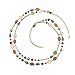 Bocar Long Necklaces for Women Trendy, Boho Layered Crystal Beaded Collar Necklaces for Women, Fashion Statement Necklaces Jewelry (NK-10084-Coral)