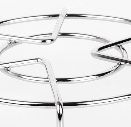 Z ZICOME Stainless Steel Steam Rack Stand Steaming Trivet, 6" Diameter, 2.75" High 4 Z ZICOME Stainless Steel Steam Rack Stand Steaming Trivet, 6" Diameter, 2.75" High - Image 5