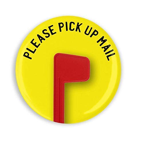 Red Flag with Bright Yellow Background Please Pick