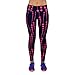 Gillberry High Waist Fitness Yoga Sport Pants Printed Stretch Points Leggings (S, Hot Pink)
