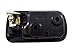 PT Auto Warehouse HO-2572MA-RL - Inside Interior Inner Door Handle, Black Housing with Chrome Lever - Driver Side Rear