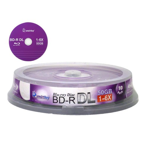 Smartbuy 50gb 6X Blu-ray Bd-r Dl Dual Layer Double Layer Logo Blank Data Recordable Media Disc Spindle (10-Disc) - Thumbnail 3