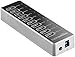 Amazon Basics USB-A 3.1 10-Port Hub with Power Adapter - 65W Powered (20V/3.25A), Silver