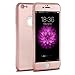 iPhone 6 Case, YamaziHD Full Body Coverage Protection Ultra Slim iPhone 6 Case with Tempered Glasses Screen Protector for Apple iPhone 6 6S - Rose Gold
