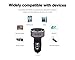 USB Car Charger OIYEA Dual USB Fast Speed Adapter With LED Display Car Voltage and phone Current for iPhone and Android Phone Etc