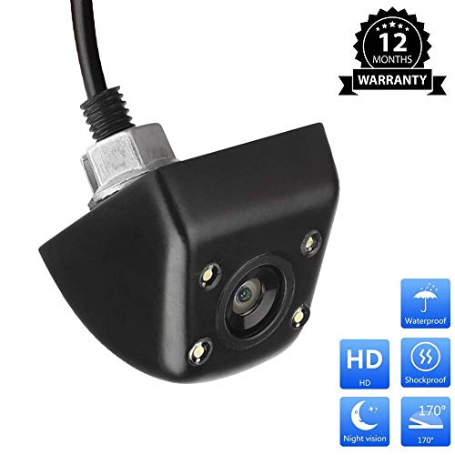 CarThree Backup Camera HD Night Vision 170 Degree Fisheye Lens Car Rear View Parking Camera Waterproof Reverse Auto Back Up Car Backing Camera Fits All Vehicles