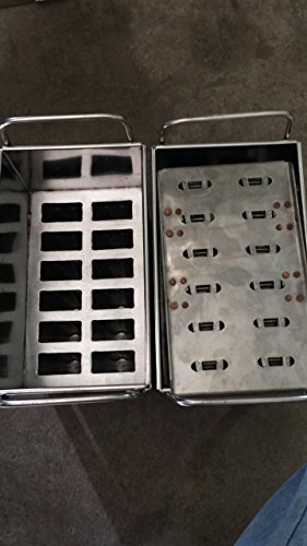 12pcs stainless steel popsicle mold machine -ice pop molds bpa free -ice Cream Mold pop molds ice pop molds stainless steel-ice pop maker molds Ice Cream Stick Holder(,12 cavity mold) - Thumbnail 2
