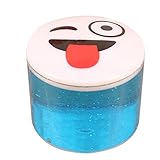 Slime,Vibola Fluffy Slime, Baby Fun Toys Crystal Smile Face Magic Colored Clay Mud Intelligent Hand Gum Slime Plasticine Rubber Mud Playdough Gifts Random expression (Blue)
