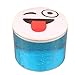 Slime,Vibola Fluffy Slime, Baby Fun Toys Crystal Smile Face Magic Colored Clay Mud Intelligent Hand Gum Slime Plasticine Rubber Mud Playdough Gifts Random expression (Blue)
