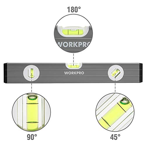 2 WORKPRO+W002900A+3+Piece+Spirit+Level