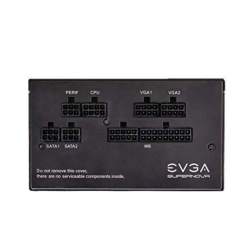 EVGA 220-G5-0650-X1 Super Nova 650 G5, 80 Plus Gold 650W, Fully Modular, ECO Mode with Fdb Fan, 10 Year Warranty, Compact 150mm Size, Power Supply