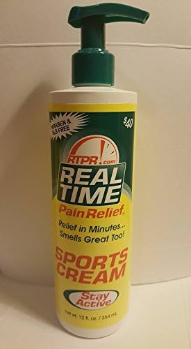 Real Time Pain Relief Sports Cream 12oz Bottle