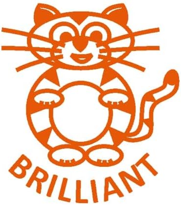 Trodat Printy 4933 Teacher Stamp "Brilliant" - Self Inking, Orange Ink 61750, Black Body - Orange Ink, Small - Image 3