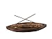 Large Incense Burner & Incense Sticks Gift Set - Hand-Made, Solid Wood, Kayak Holder Catches All The Ashes + 20 Incense Sticks - New