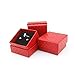 UOKOHO 2017 New Arrival Red Jewelry Red Zircon Rings for Women & Men Engagement Band 10KT Yellow Gold Filled Crystal Wedding Ring