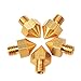 Kamo 5PCS 3D Printer 0.4mm Extruder Brass Nozzle Print Head for Ultimaker 3.0 mm ABS PLA Printer