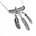 Yumei Jewelry Heavy Sense Antique Silver Goros 19Pcs Eagle Feather and 4 Pcs Feature Charms