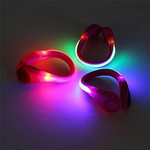 RUNWILD LED Shoe Clip (Pair), Reflective Safety Night Light Gear for Runners, Joggers, Bikers, Walkers and Outdoor Sport, Fit Women Men Boy Girl Kids (Black, Blue)