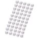 BLUECELL 50pcs White Color Plastic 10mm Snap in Locking Hole/Tube Fastener Cover, Hole Plug