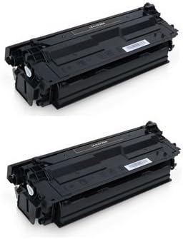 GLB Premium Quality Compatible Replacement for HP 508A Black CF360A Toner Cartridge For HP Color LaserJet M553dn, M553n, M577dn, M577f, M577Z Printers(2-Pack)