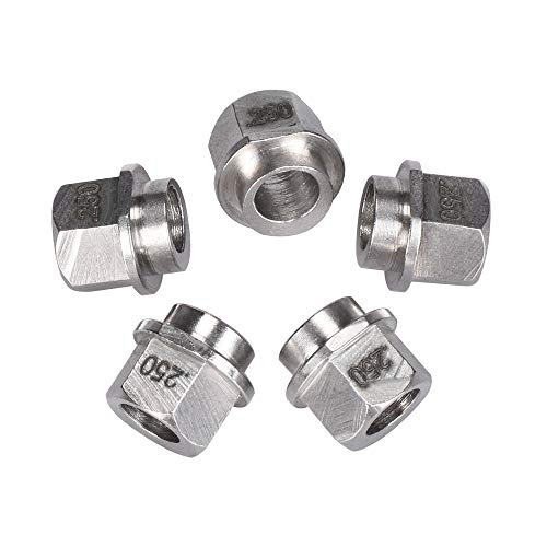 KINGPRINT Openbuilds Eccentric Column/Isolation Column Hexagonal Bore 5MM High 6.35MM Stainless Steel for 3D Printer(Pack of 5pcs)