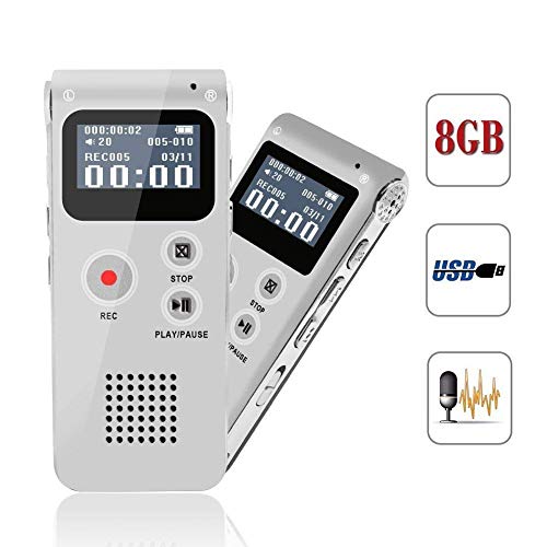 1 Recorder+Dictaphone+Playback+Rechargeable+Interviews