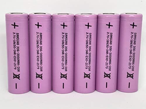 Samsung 30Q 15A 3000mAh Battery Includes Storage Case - COMPLIANT VERSION (6 Batteries)