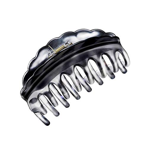 6 Pack Large Clear Leopard Black Brown Octopus Plastic Hair Claw Clips Clutcher Crab Jaw Barrettes Grips Clamps Clasps Pin Buns Braids Twist Hair Up Fancy Accessories for Women Girl Thin Thick Hair