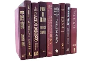Covogoods Real Books by Color for Office or Home Decor - Interior Design Wedding Display Photo Prop Staging Decoration (3 Books, Maroon)