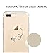 Unov Case Compatible with iPhone 8 Plus iPhone 7 Plus Case Clear with Design Embossed Pattern TPU Soft Bumper Shock Absorption Slim Protective Case 5.5 Inch (Dinosaur)