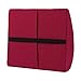 DMI Contour Lumbar Back Support Cushion Pillow with Strap, Burgundy