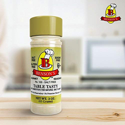 Bensons 3Pack Table Tasty No Potassium Chloride Salt Substitute No