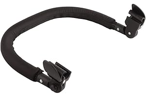 BTSEURY Universal Adjustable Baby Stroller Guardrail Armrest,Easy Installation Baby Bumper Bar Stroller Accessories (Black)