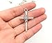 25pcs Christian Cross Charms Pendants for DIY Jewelry Making Accessories By Alimitopia(Antique Silver)