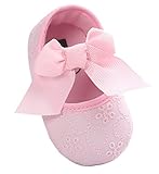 Santimon Baby Girl Shoes Soft Soled Bowknots Crib Walking Moccasins Prewalker Sneakers