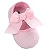 Santimon Baby Girl Shoes Soft Soled Bowknots Crib Walking Moccasins Prewalker Sneakers