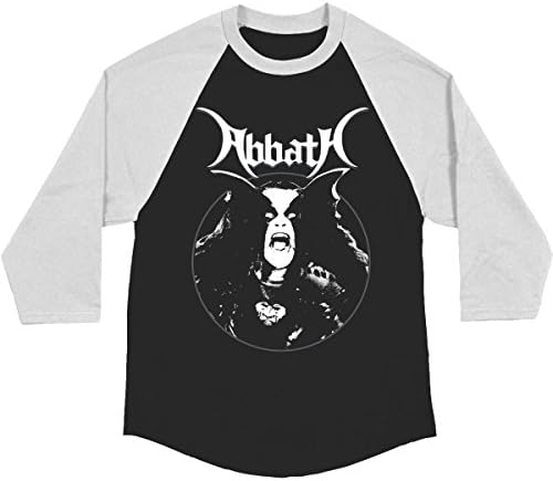 Abbath Men's Classic Raglan Baseball Jersey Medium Black