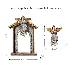 glitzhome 11Pcs Resin Nativity Figurines Set
