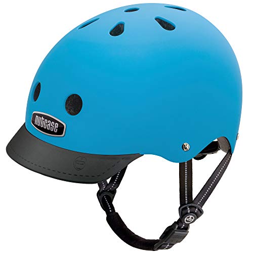 Nutcase - Solid Street Bike Helmet for Adults, Bay Blue Matte, Large