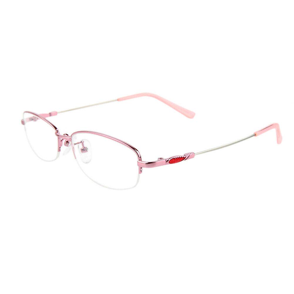 Fuyingda Memoria Metallo Metà Telaio Miope Occhiali 0.5~-6.00 Donne  Anti-Radiazione Shortsighted Eyeglasses Miopia Bicchieri Spectacles Eyewear  Abbigliamento Donna berjaya.edu.my