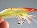 3X 10cm 6g Soft Shrimp Prawn Worm Bait Lure Saltwater Squid Night Glow Fishing Rigs Glow Bead by thkfish