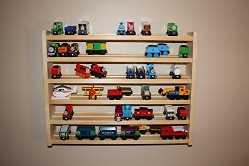 Train Rack Ultimate - Thomas Train Wooden Storage Display Wall Rack Shelf Play Table Accessory Case For Brio Chuggington Melissa And Doug