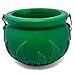 JOYIN 208 St Patrick’s Day Lucky Leprechaun Plastic Coins and 1 Large Green Cauldron with Handle Saint Patricks Pot of Gold Party Supplies