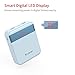Yoobao Portable Charger 10000mAh Power Bank Compact External Battery Pack 2 Input & 2 Output LED Display Powerbank Compatible with Cell Phones - Blue