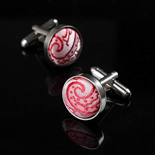 Dan Smith C.C.AD.C.002 Paisley Style Goods Stainless Steel Cufflinks 6 Pairs Available Series For Play - Thumbnail 6