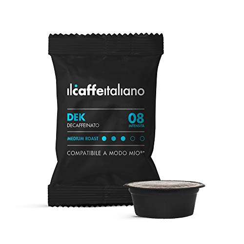 Il Caffè Italiano 120 Kaffeekapseln mit dem Lavazza A Modo Mio System kombpatible - Mischung Dek (koffeinfreier Kaffee…