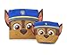 Paw Patrol Reusable Sandwich and Snack Bags Set - Eco Friendly, Zip Closure Bags - Kids Friendly Design for Boys or Girls - Dishwasher Safe, BPA Free Design -Set of 2-1 Large/1 Small, Chase