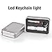 MCCC Mini Aluminum Led Ley Keychain Flashlight, Pocket Size LED Torch EDC Portable Emergency Light (Silver)