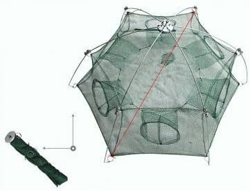 New Minnow Folded Fishing Trap Baits Cast Mesh Floding Fish Crab Nets