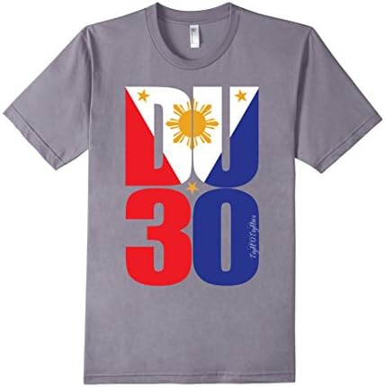 Men's DU30 President Rodrigo Duterte Philippines Pinoy Pride Medium Slate